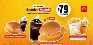 Celebrate everyday wins with McSavers Snack and Match at only P59!